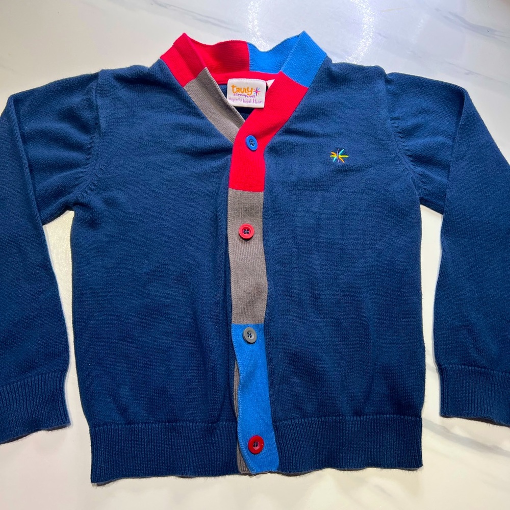 3T Heidi Klum Scrumptious Kid Boys Sweater Button up